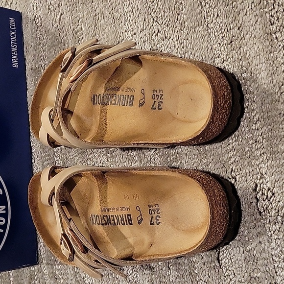 EUC Birkenstock Mayari Size 37 Oiled Leather Tabacco Brown - Picture 2 of 6